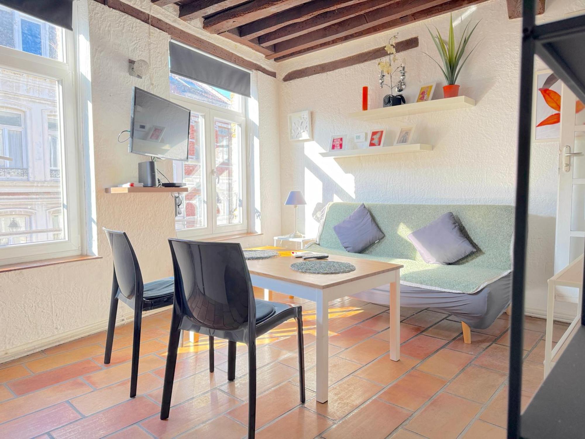 Charme Vieux Lille Apartment 1 Chambre 24H24H Access ภายนอก รูปภาพ